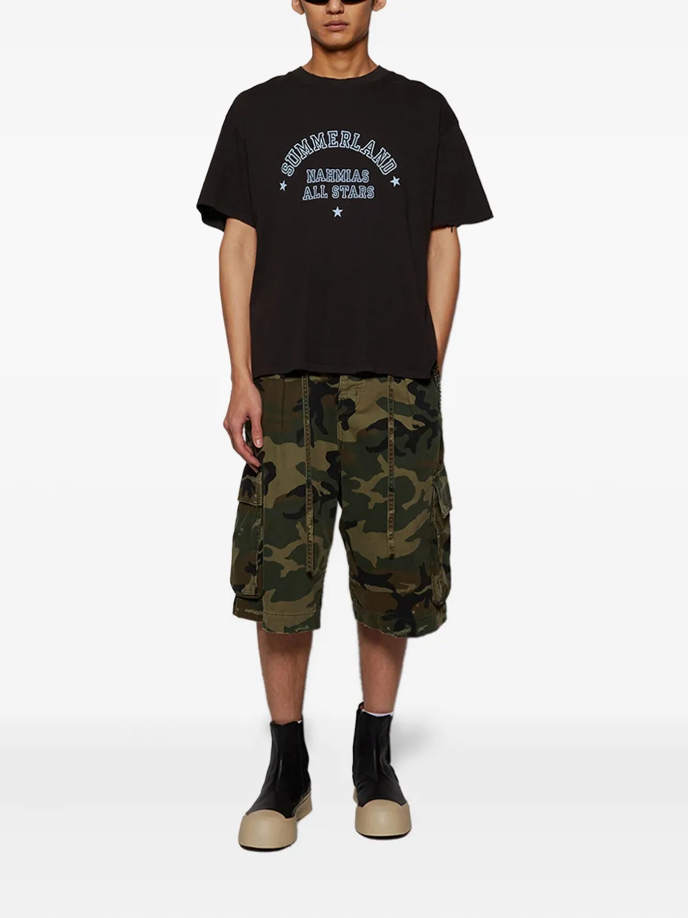 Nahmias graphic T-shirt - Zwart