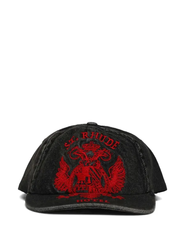 RHUDE Rhude Denim Cap Black FARFETCH NZ