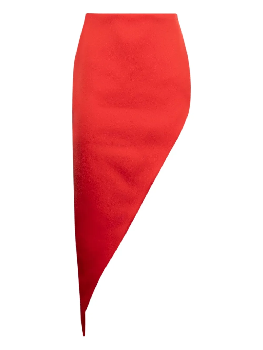 David Koma Asymmetric Skirt In Red