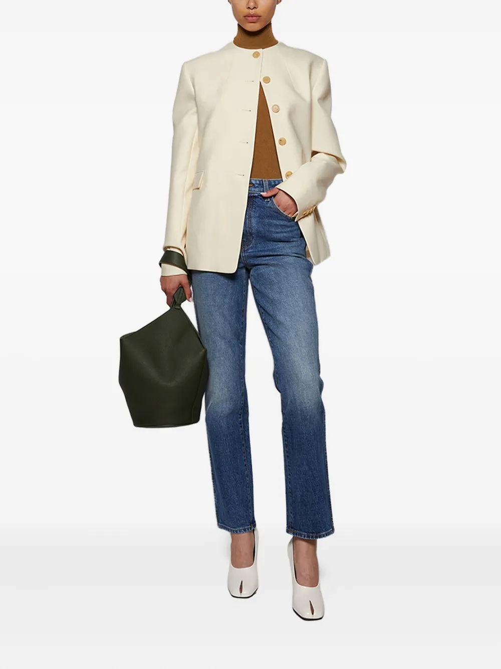 KHAITE Jameson button jacket | Fitted Jackets | Image 2