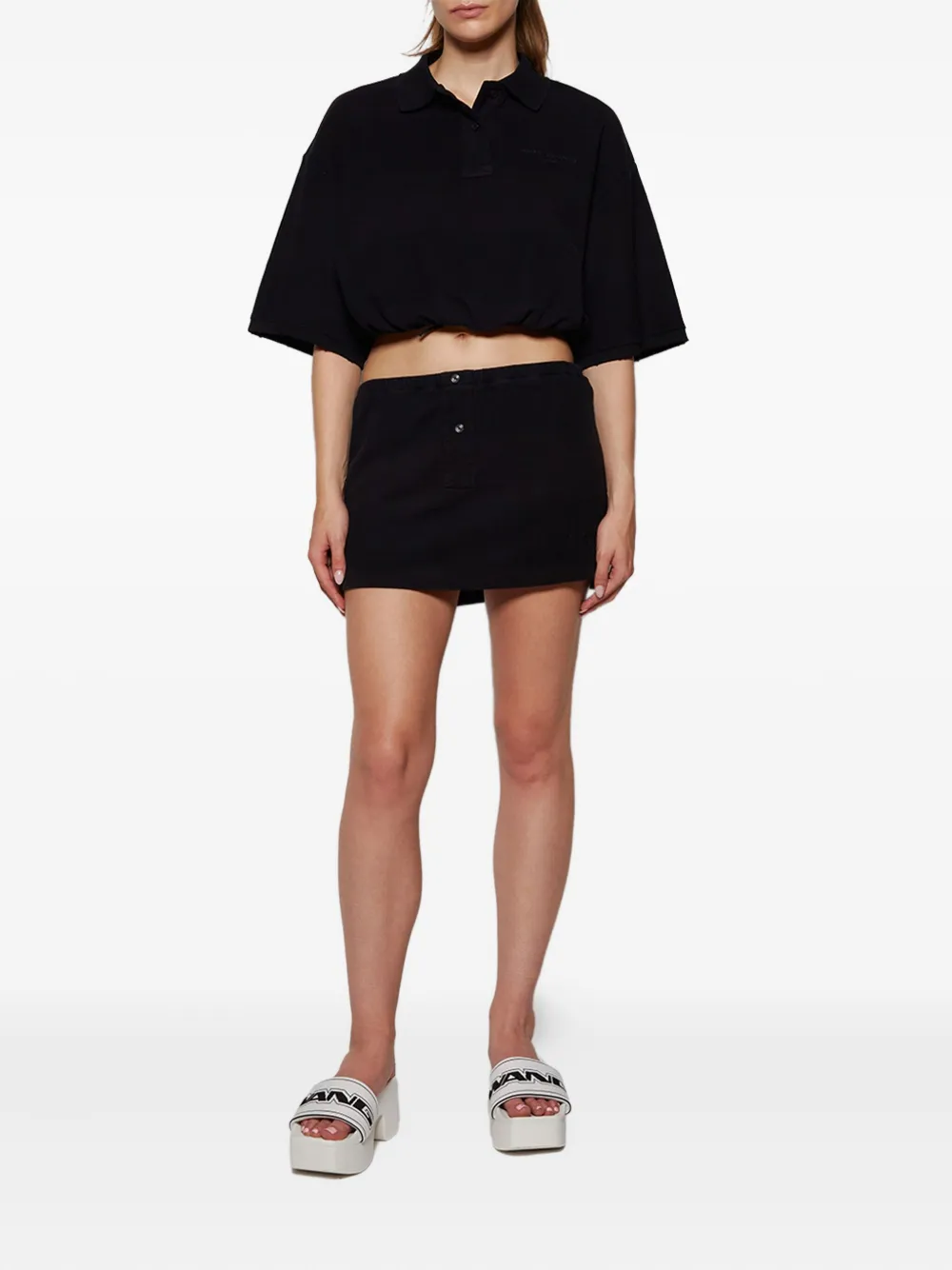 alexanderwang.t button mini skort | Straight Skirts | Image 2