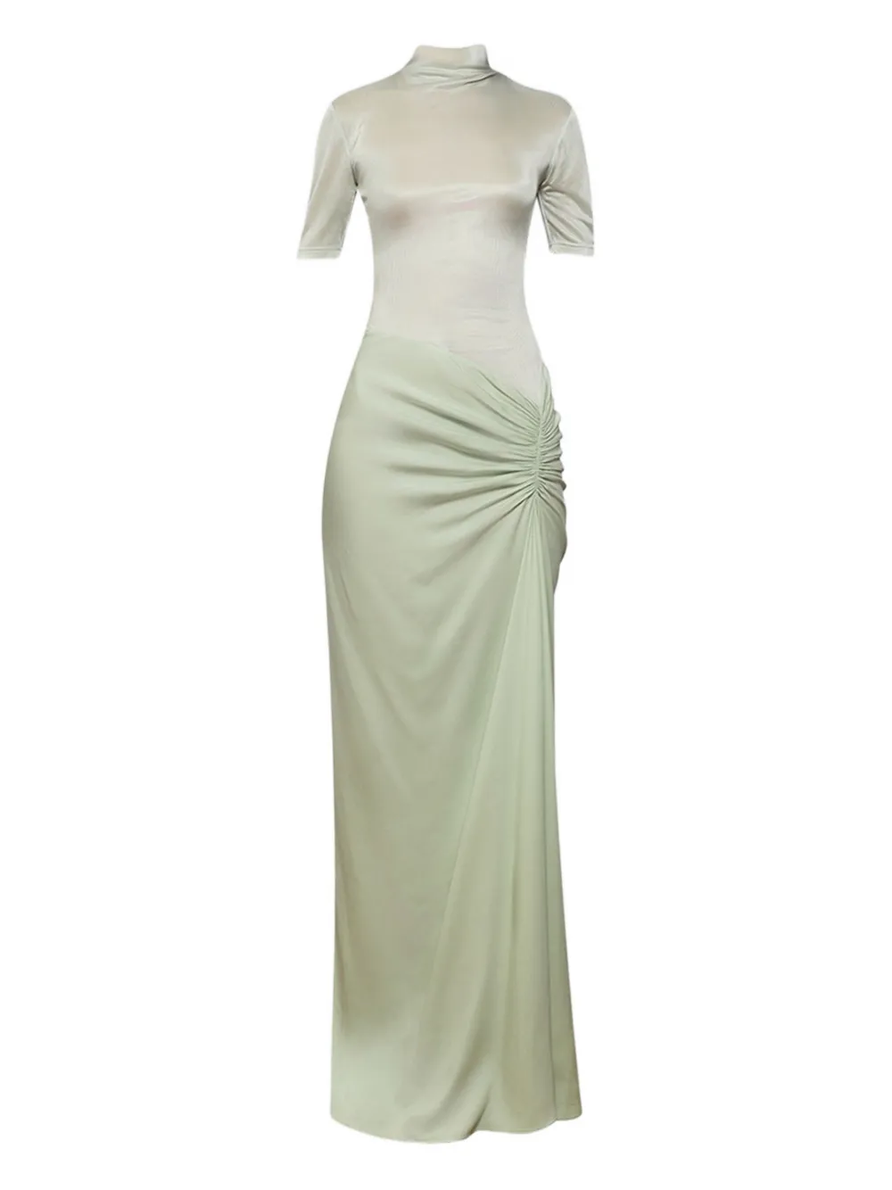 Christopher Esber Fusion ruched tee gown maxi dress | Green | Image 1