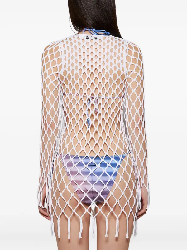 Christopher Esber メッシュ ミニドレス | ホワイト | FARFETCH JP