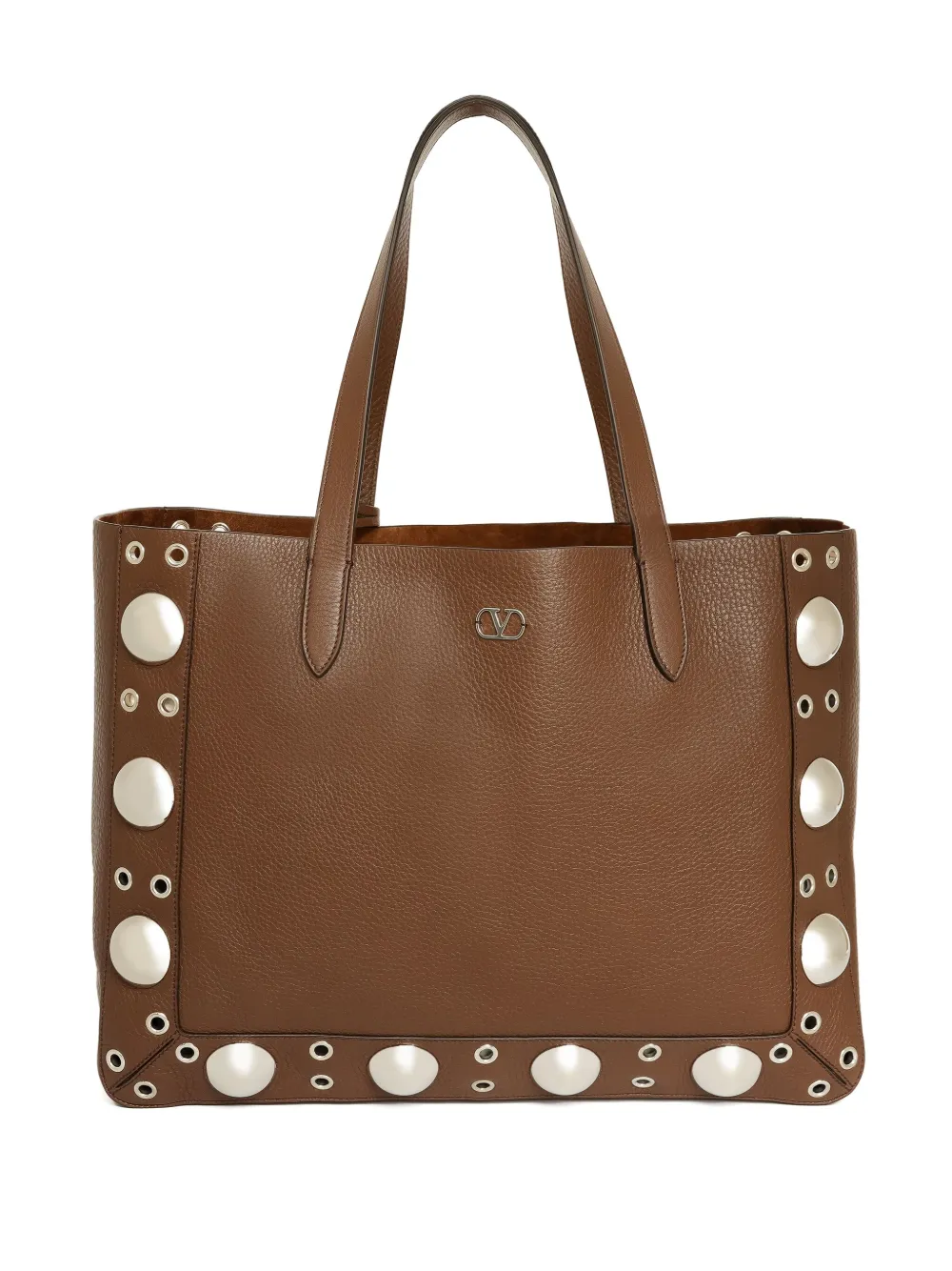 Valentino Garavani Leren shopper Bruin
