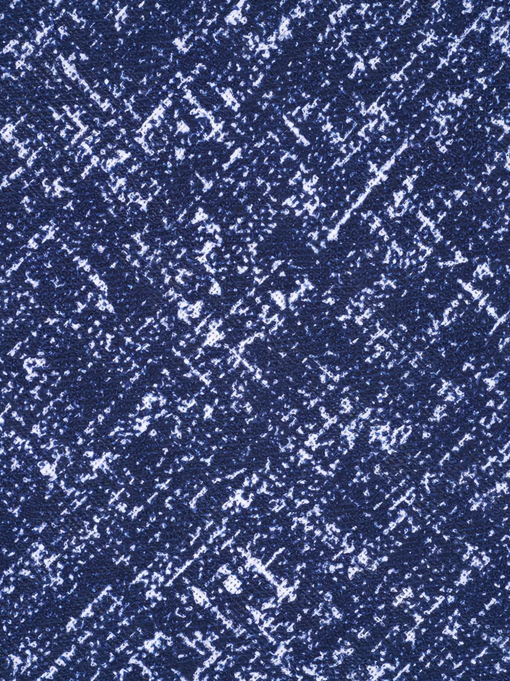Zegna abstract-print linen tie - Blauw