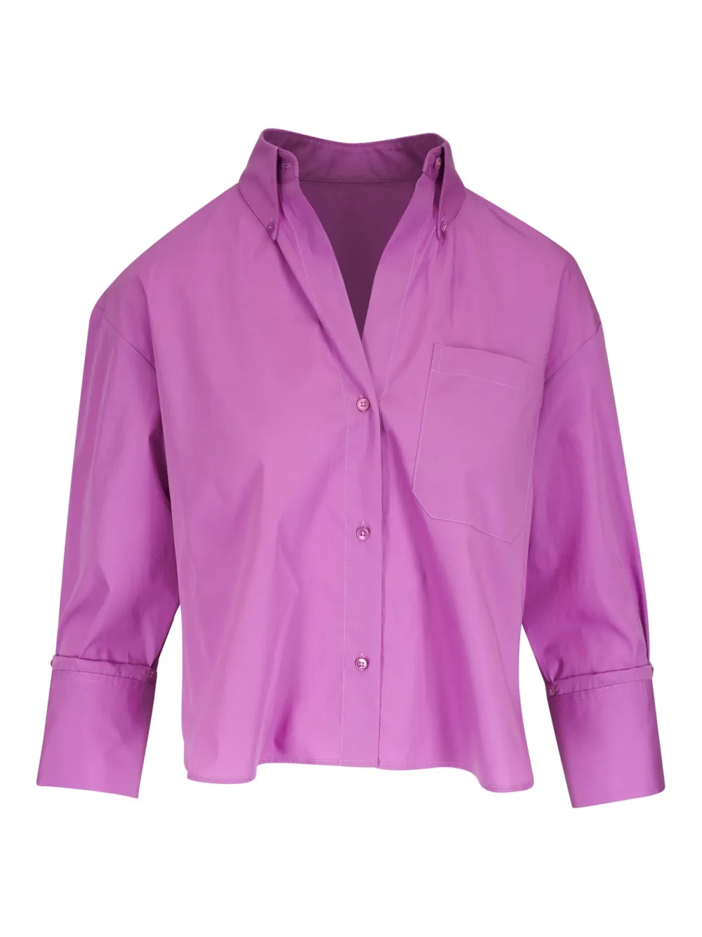 TWP camisa de algodón | morado | Image 1