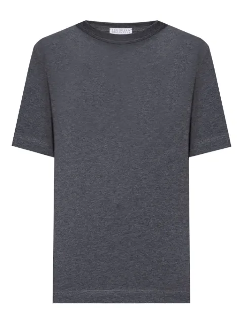 Brunello Cucinelli playera manga corta con cuello redondo