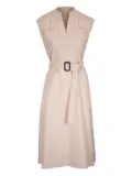 Antonelli belted midi dress - Neutrals