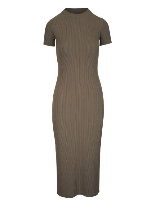 Robe nervurée à coupe mi-longue - Vince - Modalova