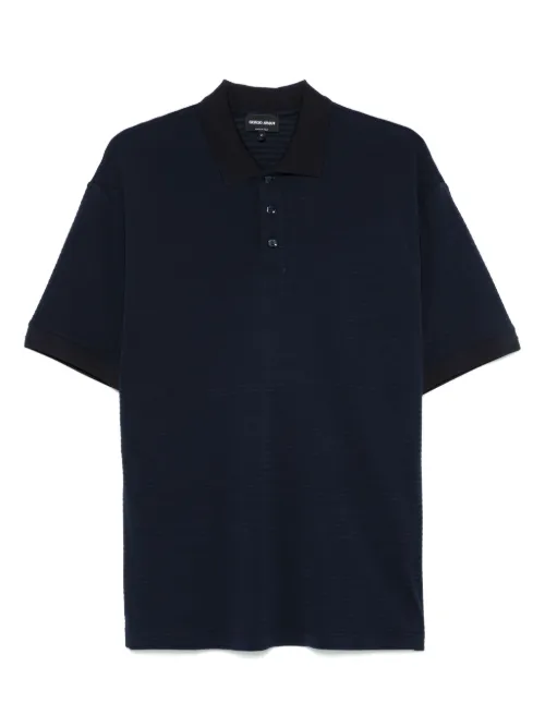 T-shirt boutonné - Giorgio Armani - Modalova