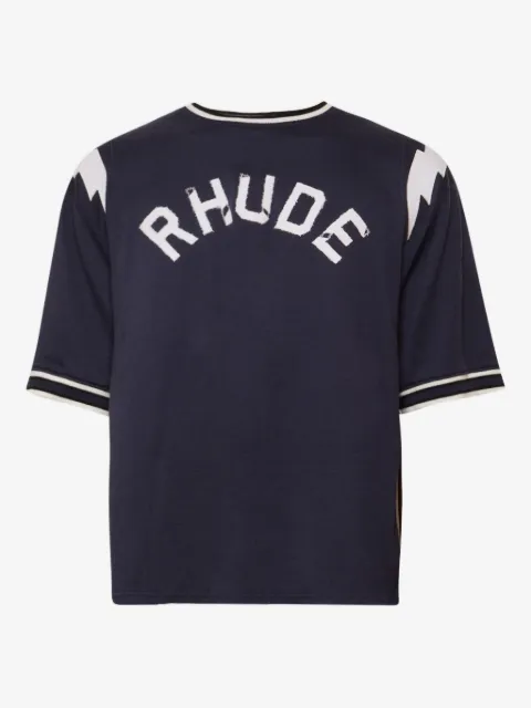 RHUDE basebolltröja med logotypdetalj