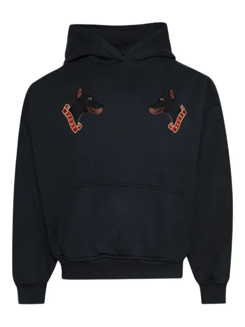 RHUDE dog-embroidered hoodie