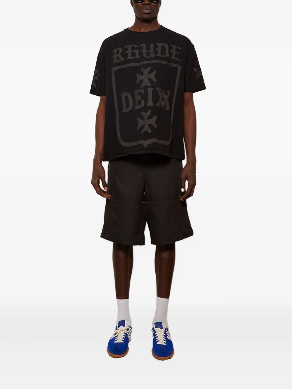 RHUDE graphic-print T-shirt - Zwart
