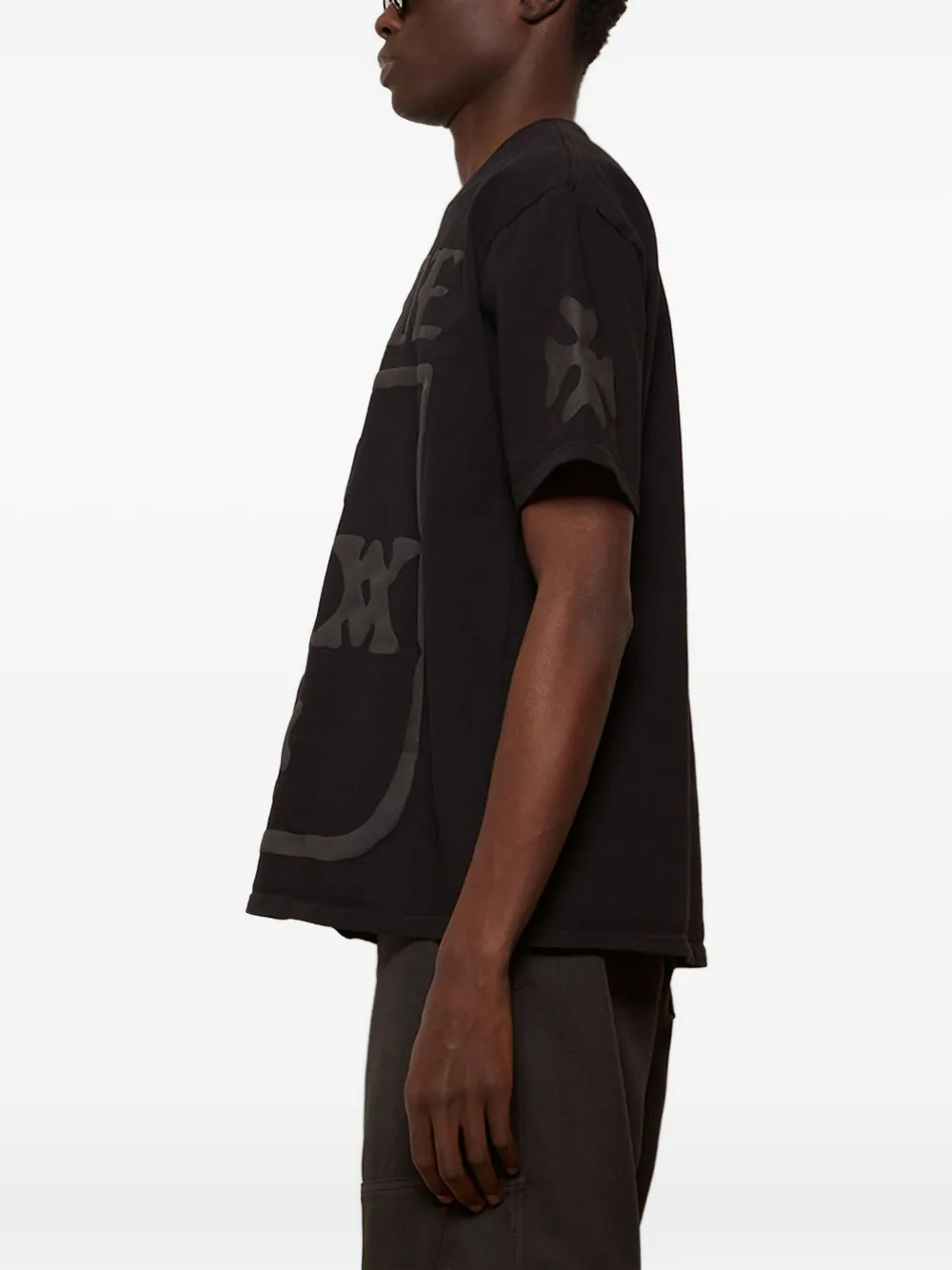 RHUDE graphic-print T-shirt Zwart