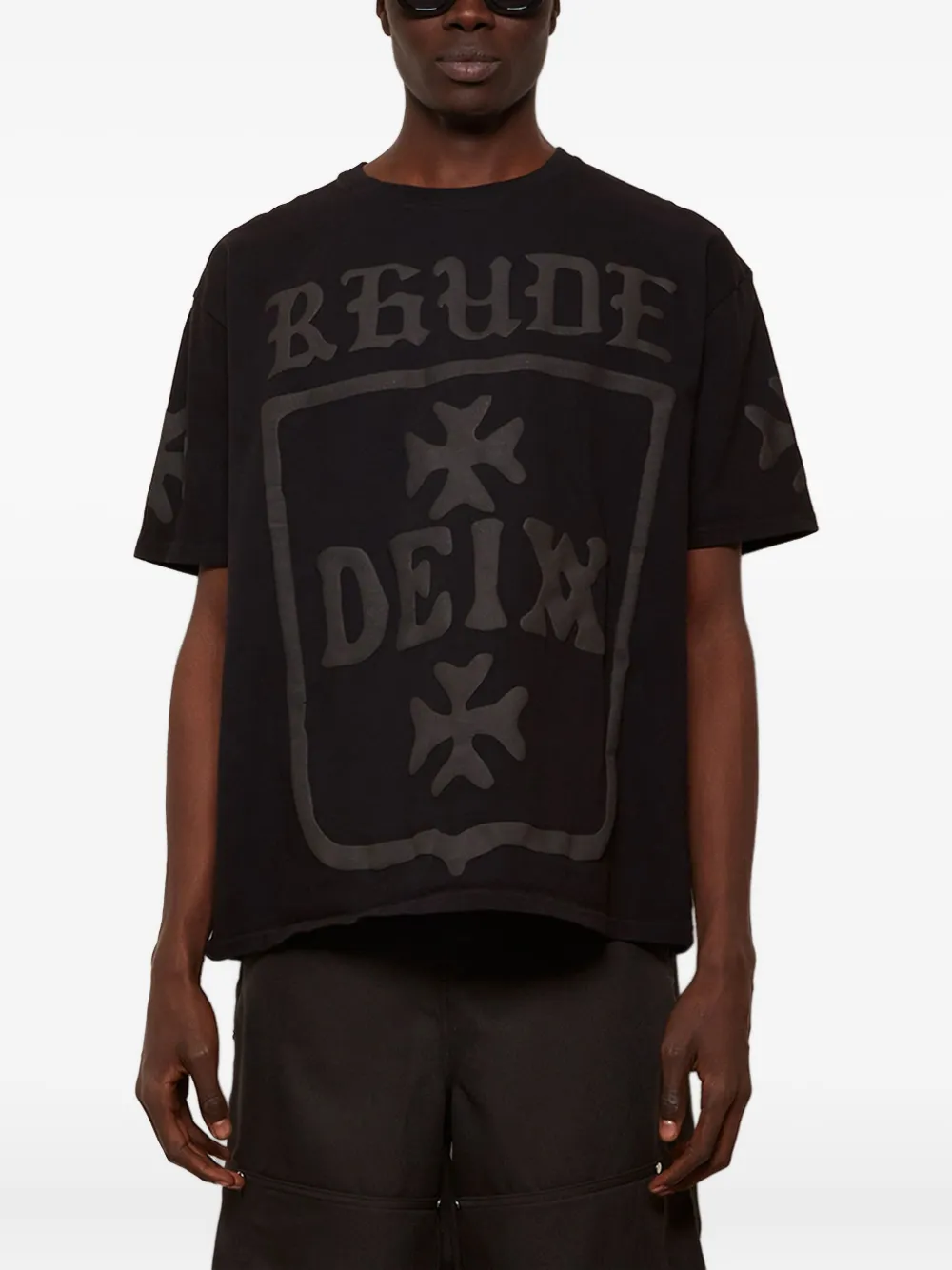 RHUDE graphic-print T-shirt Zwart
