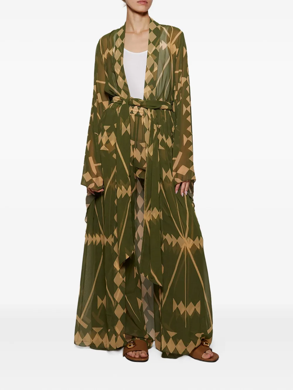 Johanna Ortiz Broek met print - Groen