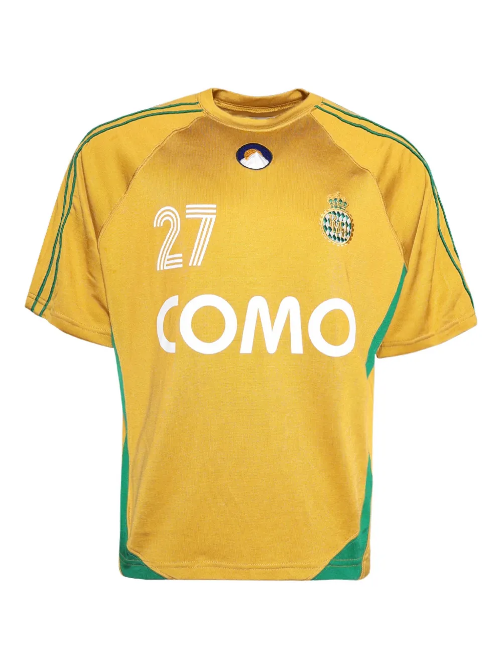 RHUDE 27 jersey T-shirt Geel