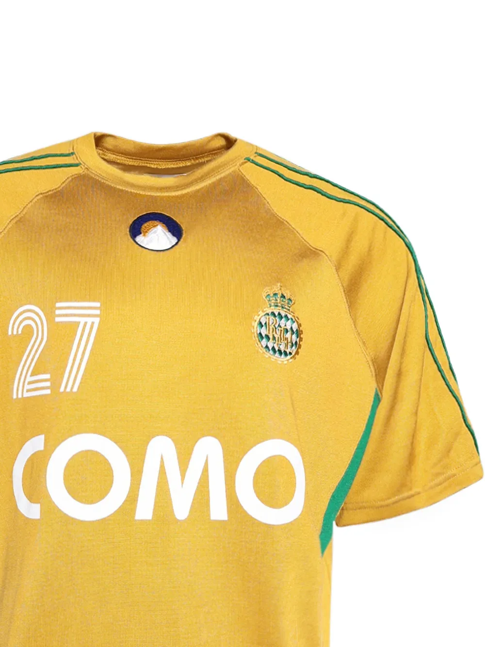 RHUDE 27 jersey T-shirt - Geel