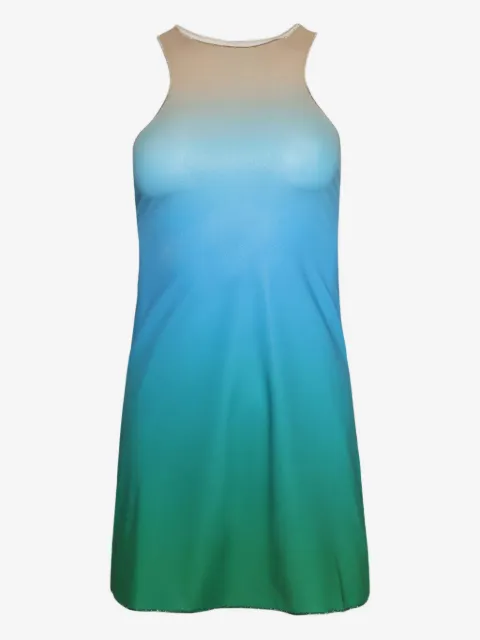 Oséree dégradé halterneck dress