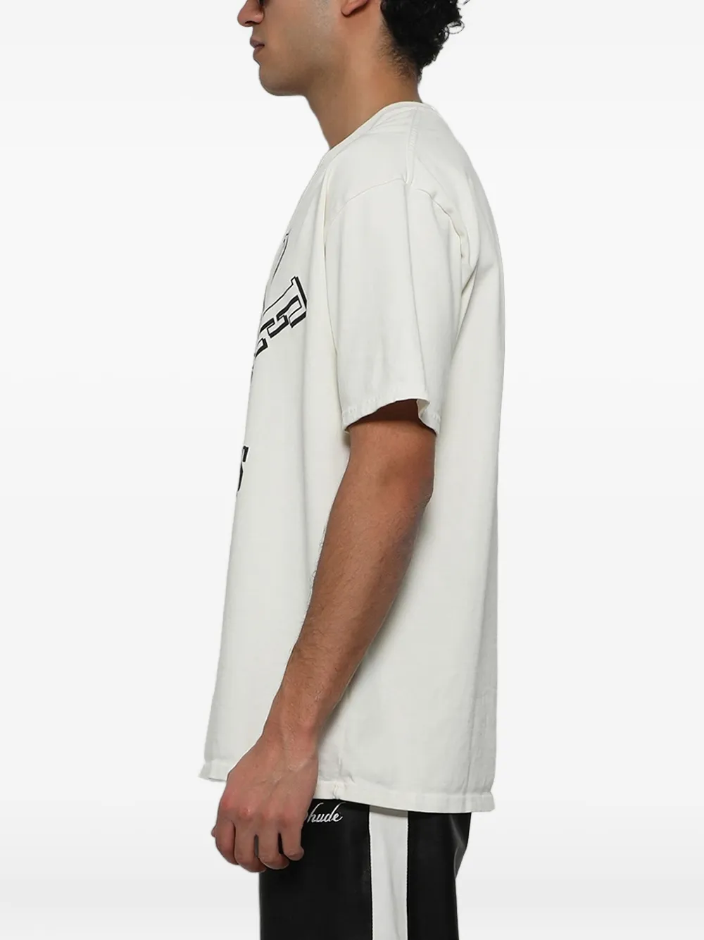Rhude Vintage Graphic Crew Neck T-shirt In White