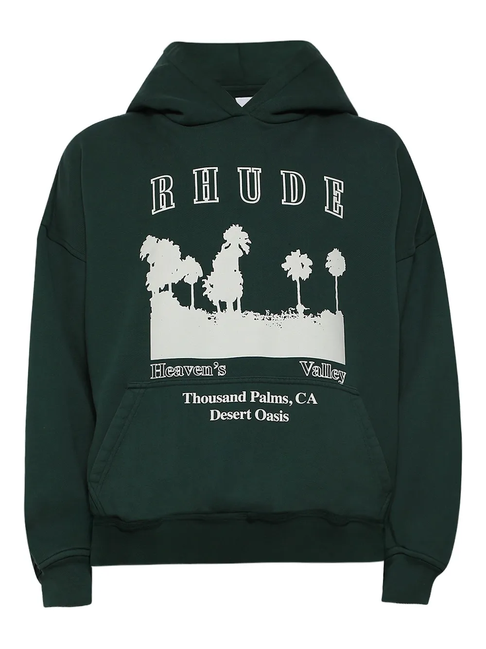 RHUDE hoodie con estampado gráfico | verde | Image 1