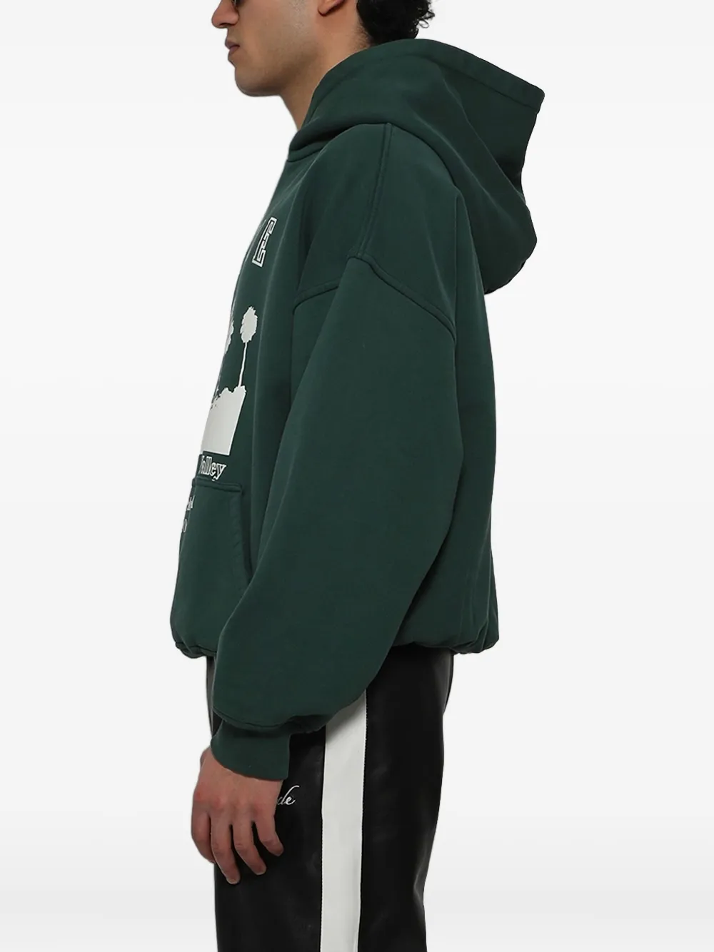 RHUDE Hoodie met print Groen