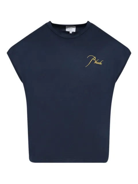 RHUDE T-Shirt mit Logo-Stickerei