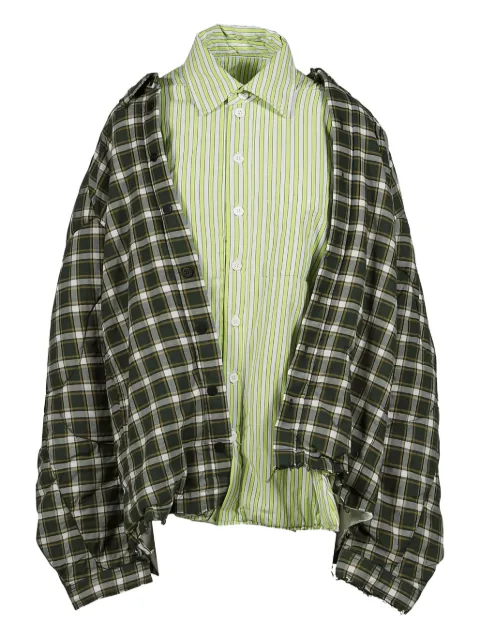 Natasha Zinko pleated moto shirt