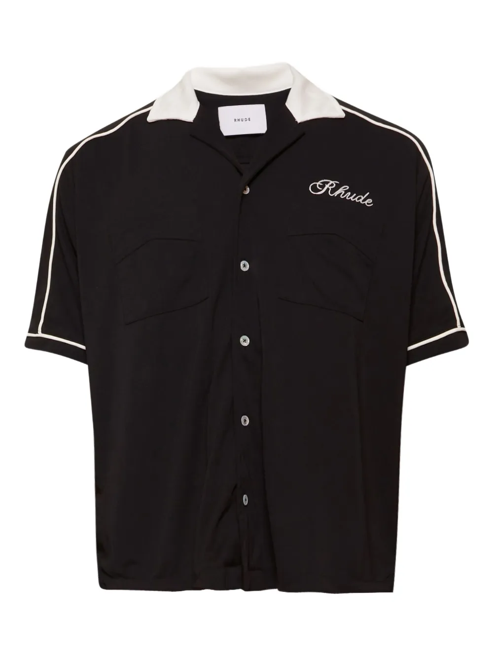 RHUDE Oxford Cocktail Club ボウリングシャツ - ブルー RHUDE Oxford Cocktail Club ボウリングシャツ - ブルー
