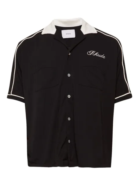 RHUDE Oxford Cocktail Club bowling shirt