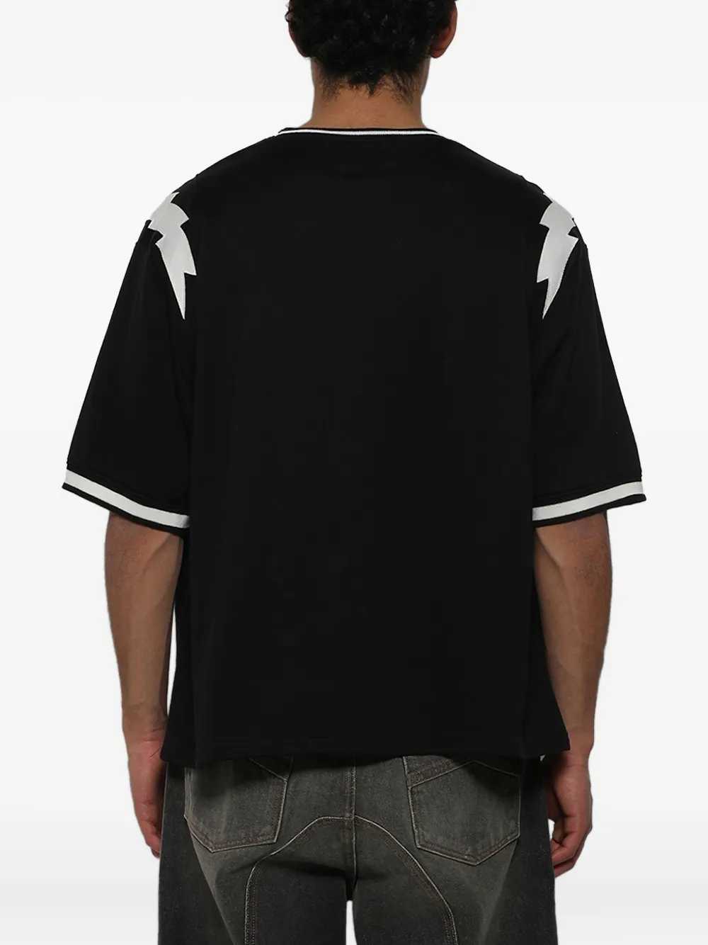 RHUDE Lightning Ringer T-shirt Zwart