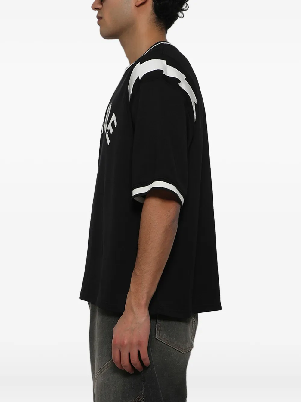 RHUDE Lightning Ringer T-shirt Zwart