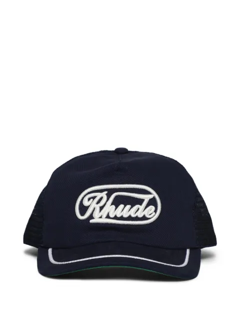 RHUDE logo-embroidered trucker hat