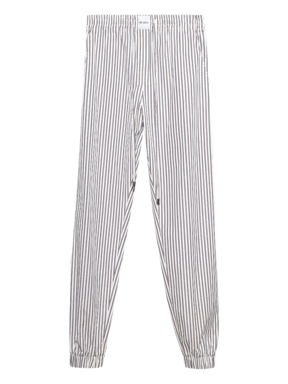 The Attico striped drawstring long pant | White | Image 1
