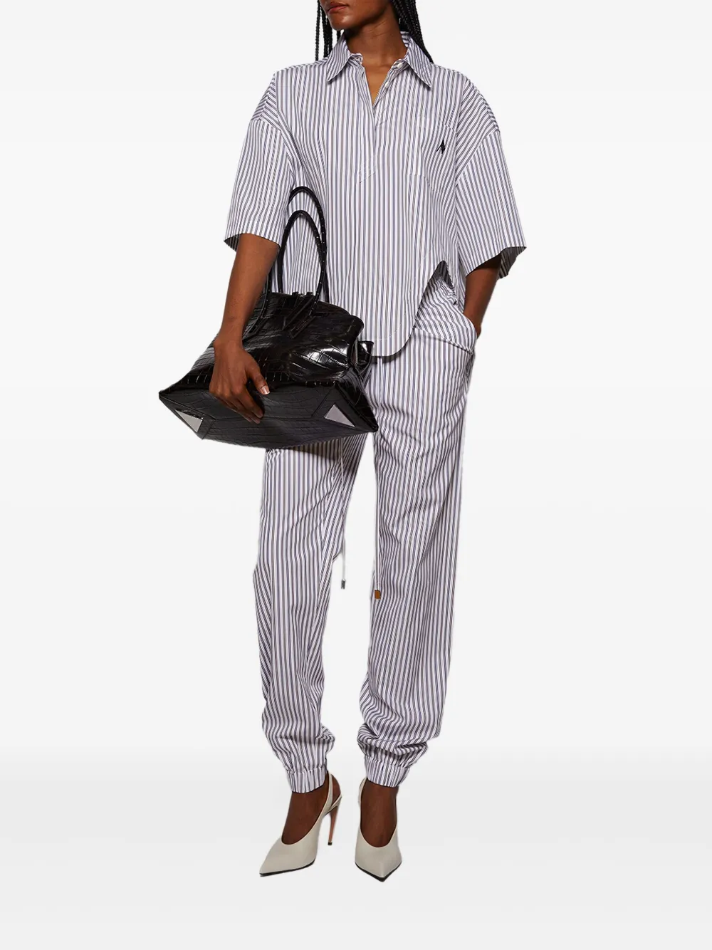 The Attico striped drawstring long pant | Sweatpants | Image 2