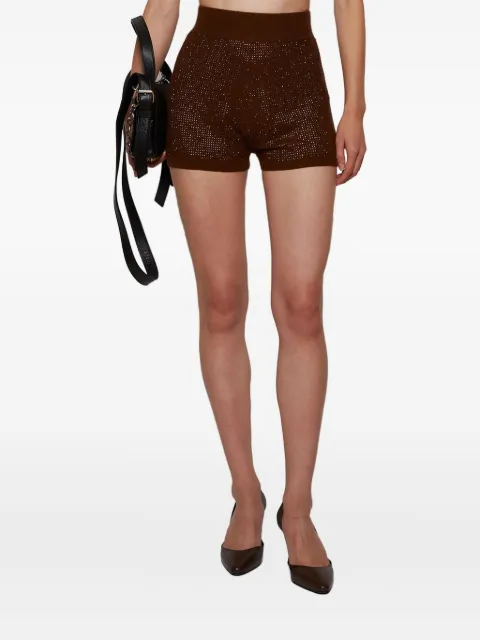 David Koma shorts con apliques de strass