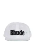 RHUDE logo-embroidery mesh baseball cap - White