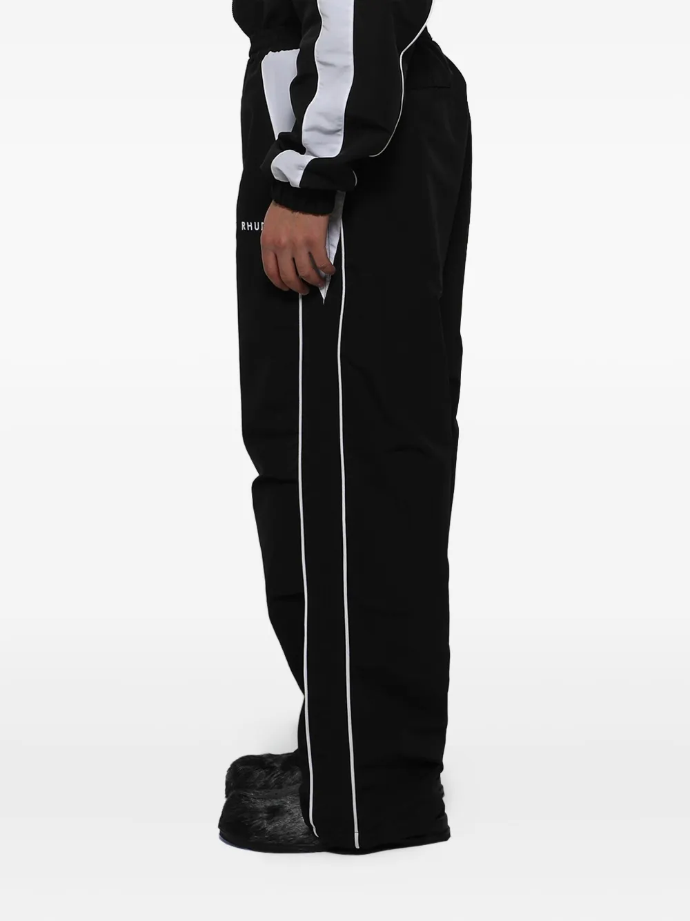 RHUDE Trainingsbroek met zijstreep Zwart