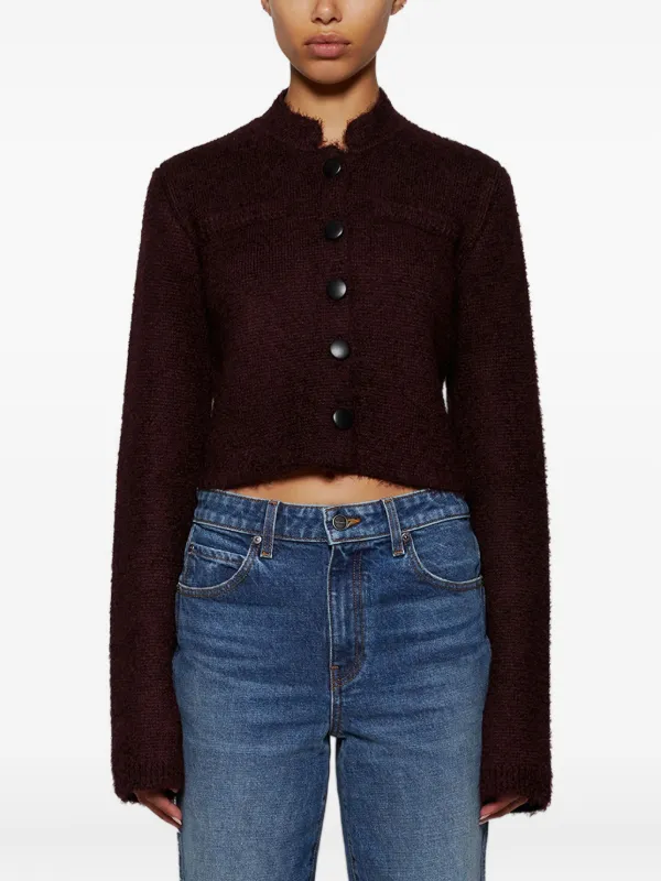 KHAITE ジャケット KHAITE Ello button-front long-sleeve Jacket | Purple | FARFETCH