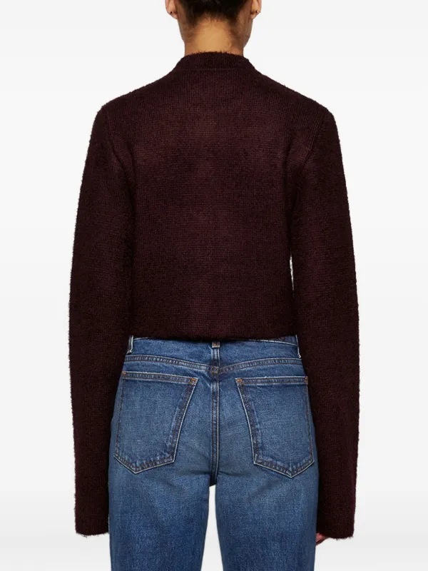 KHAITE Ello button-front long-sleeve Jacket | Purple | FARFETCH