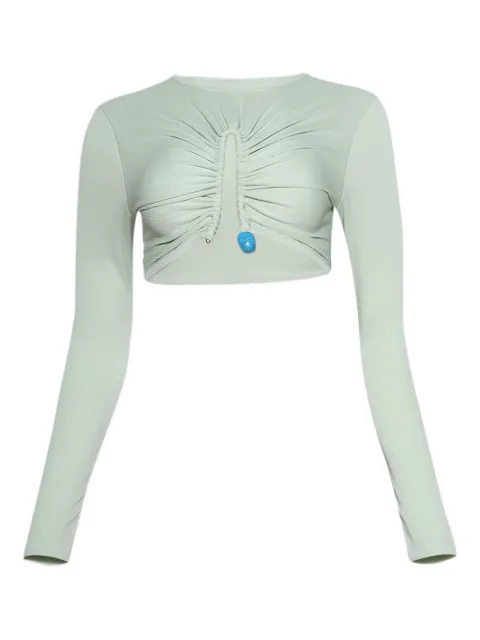 Christopher Esber crystal-pin ribbed top