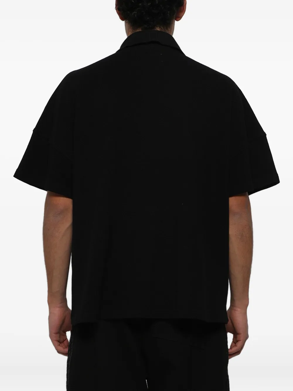 RHUDE Boxy poloshirt met logo Zwart