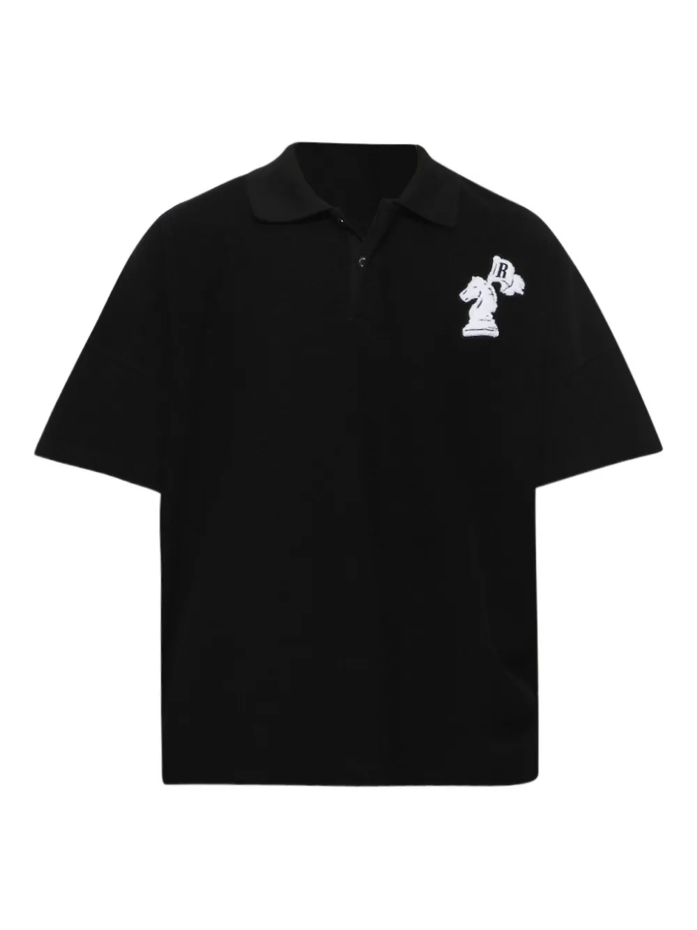 RHUDE playera tipo polo con logo | negro | Image 1
