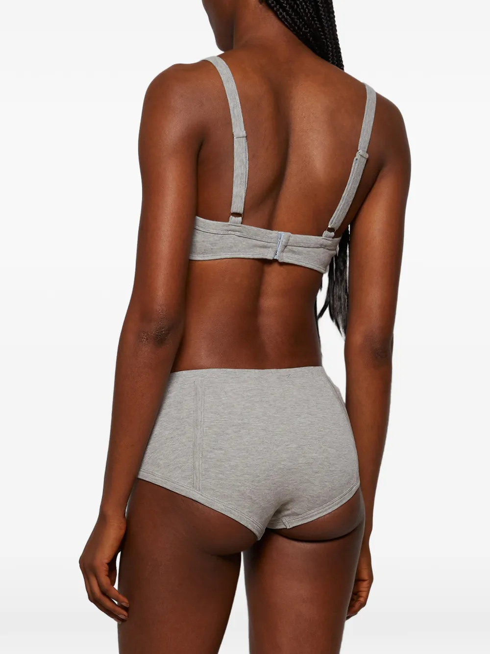 Natasha Zinko Scoop-neck Bra In Gray