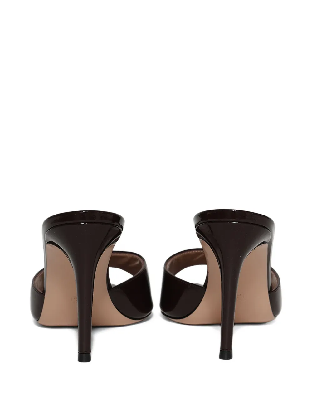 Gianvito Rossi 85mm Elle Nuit pointed-toe pumps Brown