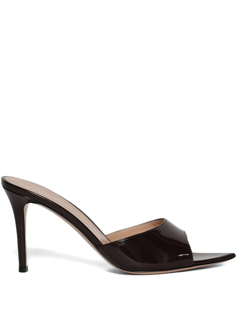 Gianvito Rossi 85mm Elle Nuit pointed-toe pumps Brown
