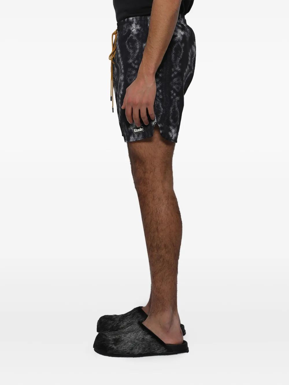 RHUDE Motion Bandana zwembroek Zwart