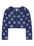 Calle Del Mar floral crochet cardigan - Blue