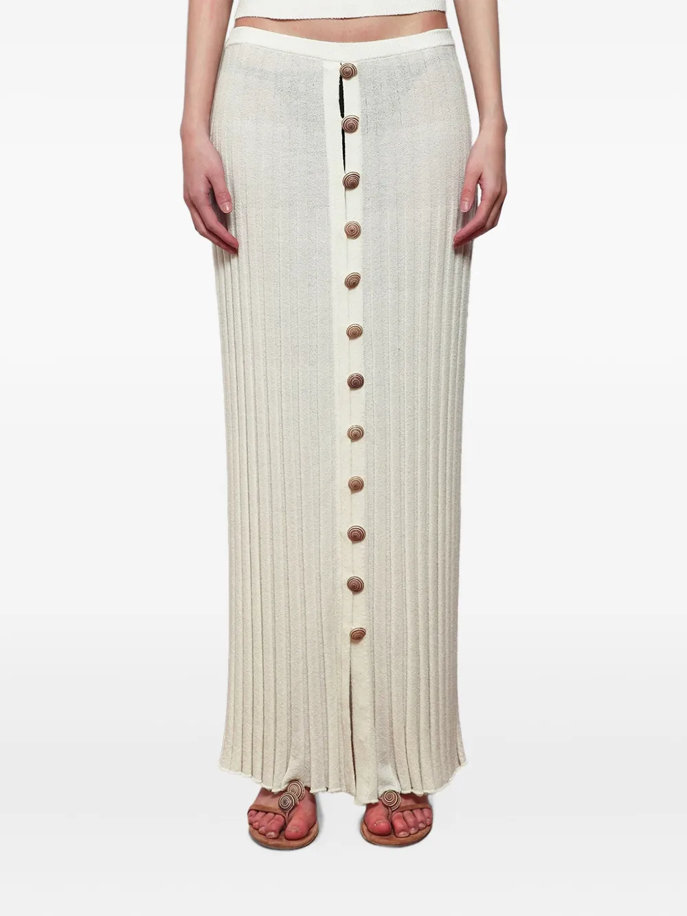 Christopher Esber Geplooide rok Wit