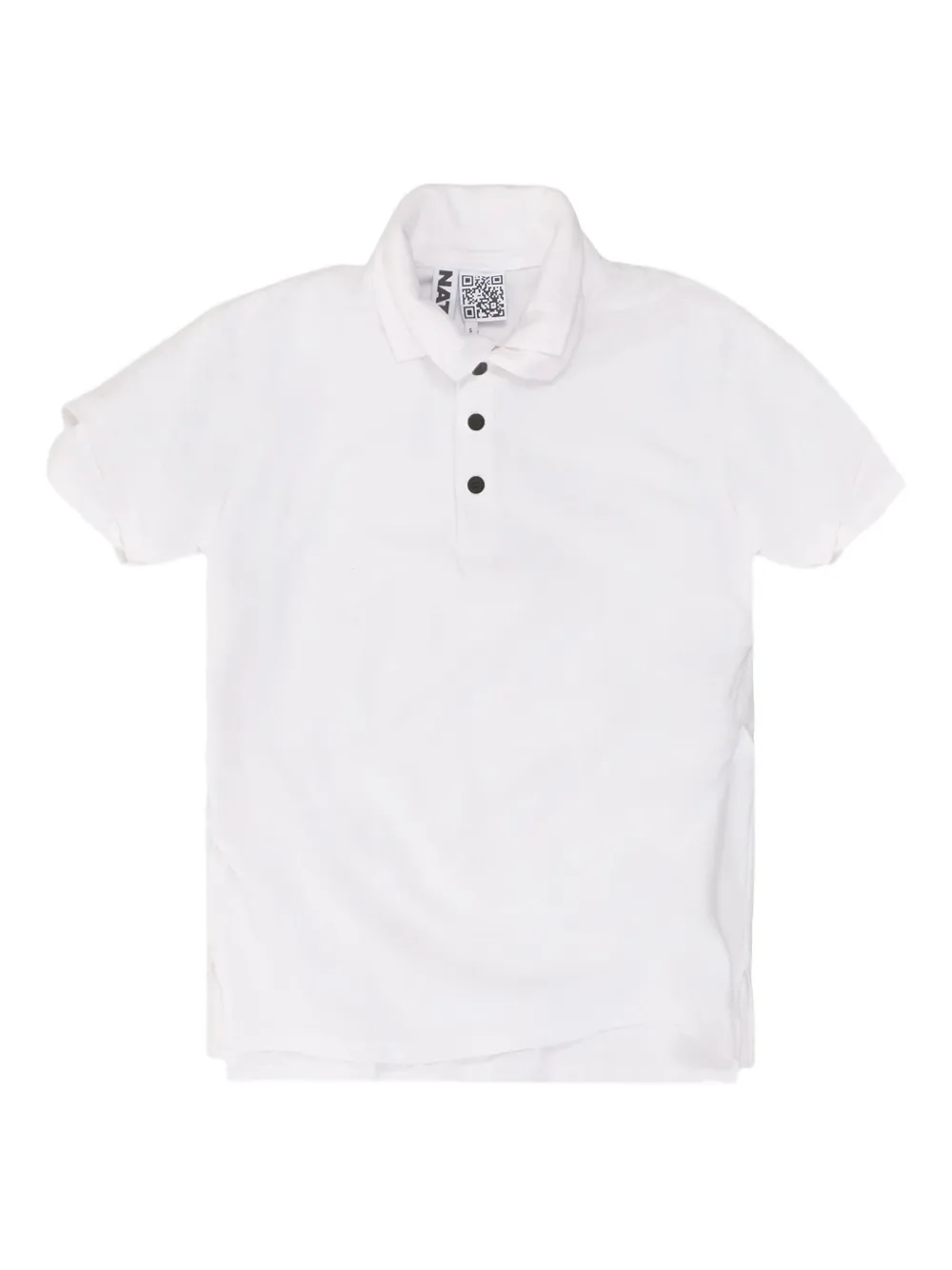 Natasha Zinko logo-embroidered polo top - Bianco